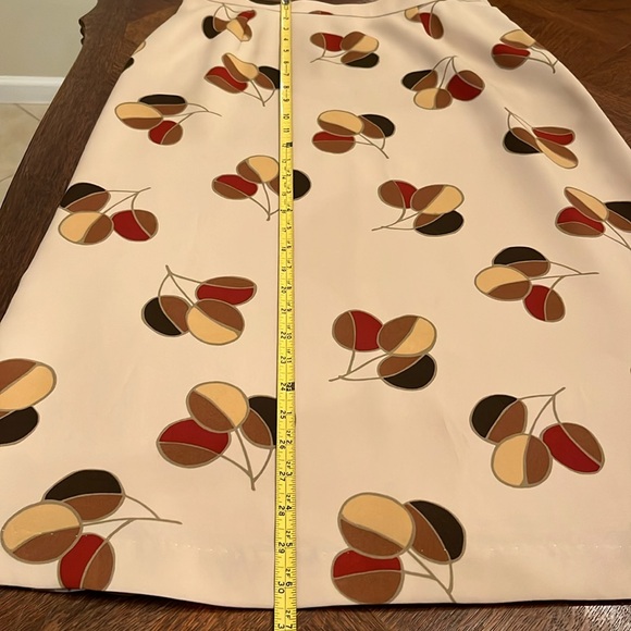 Pierre Cardin Vintage Maxi Skirt Fall Leaf Print Made in Japan Medium Large - Picture 14 of 15